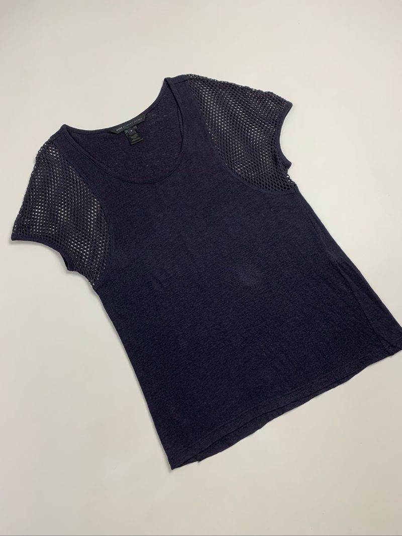 Y2k Marc By Marc Jacobs Mesh Tee Navy, foto 10