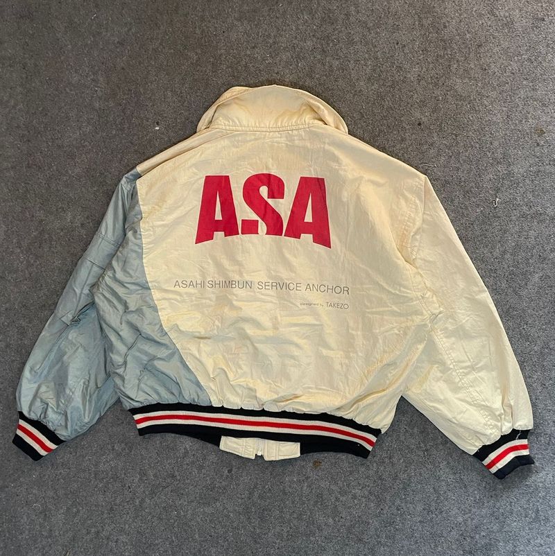 Biker Windbreaker Pria cream gray, foto 2