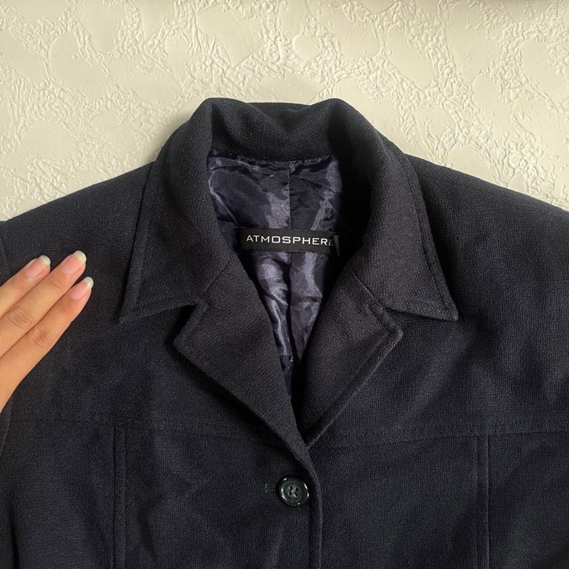 Atmosphere - Navy Blue Padded Blazer, foto 6