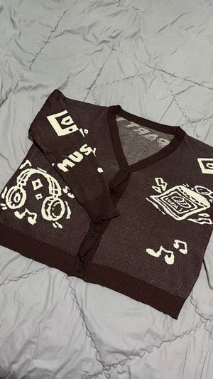 Cardigan Rajut Coklat