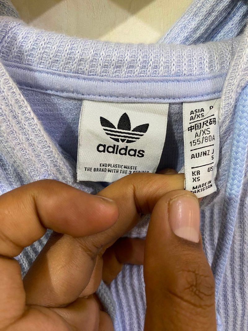 ADIDAS THREE STRIPES CROPPED HOODIE, foto 4