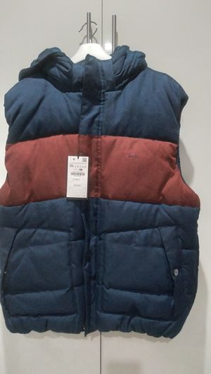 ZARA Casual Leather jacket Pria navy