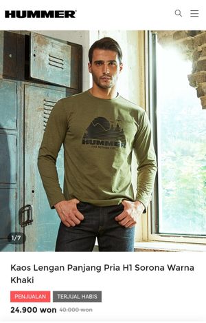 Hummer DuPont Sorona Long sleeve Tshirt Khaki