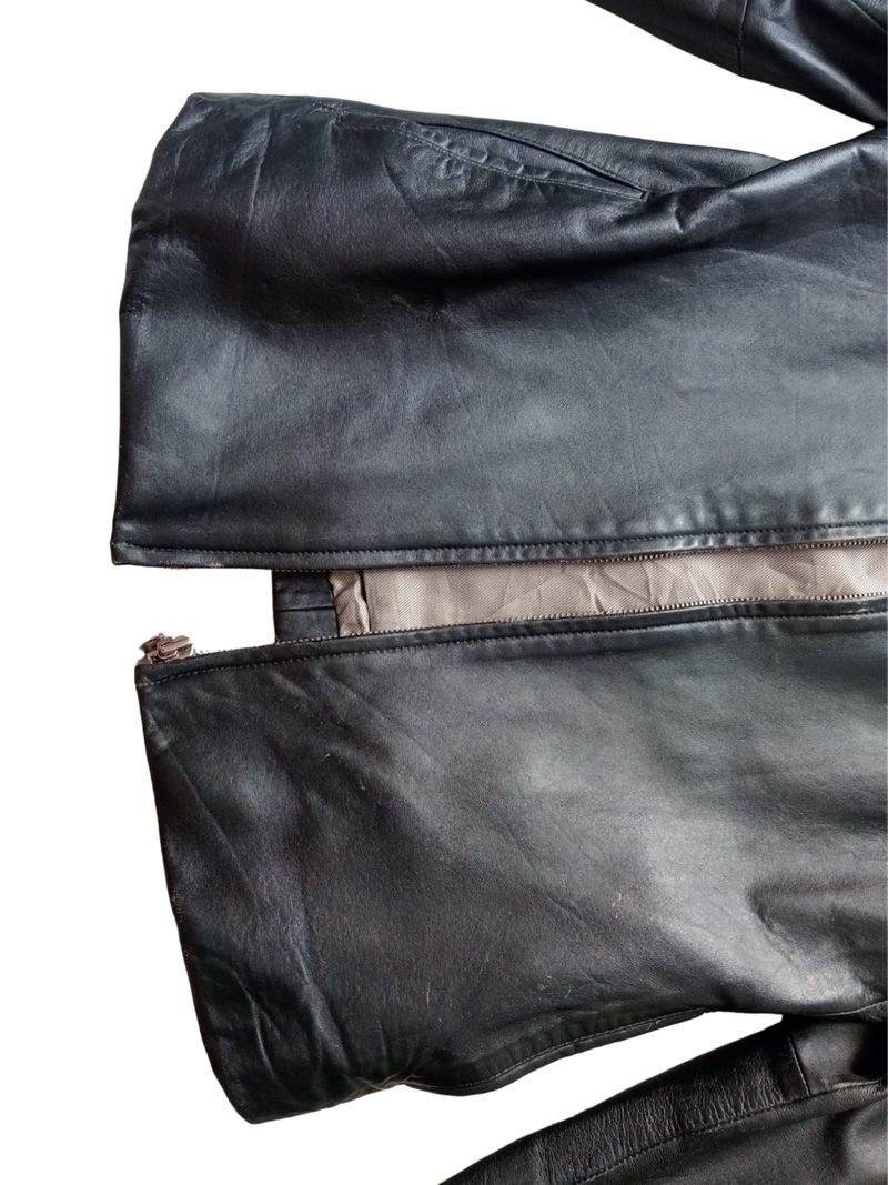 Classic Black Leather Jacket, foto 5