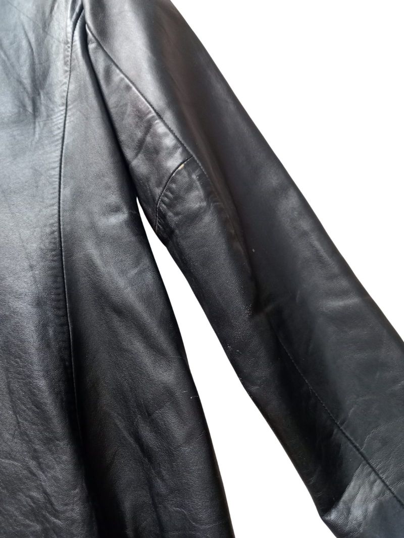 Classic Black Leather Jacket, foto 4