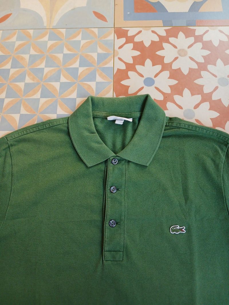 Poloshirt LACOSTE ijo, foto 2