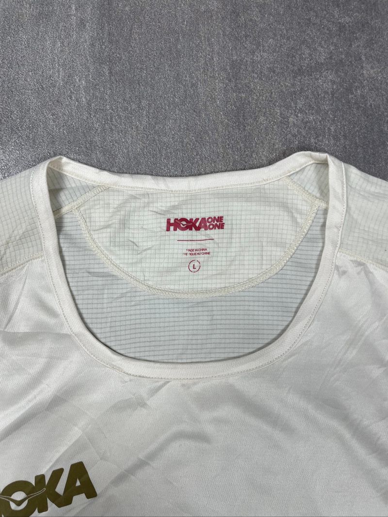 HOKA ONE ONE PERFORMANCE SHORT SLEEVE GRADIENT DOT WHITE/BLU, foto 4