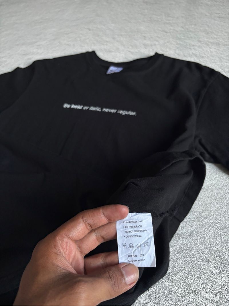 T-shirt After Trank Vintage Typography Black, foto 5