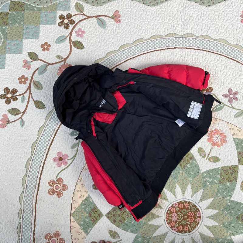 Winter jacket anak new balance goose down merah gembul, foto 7