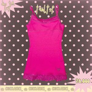 Tanktop justice pink Y2k