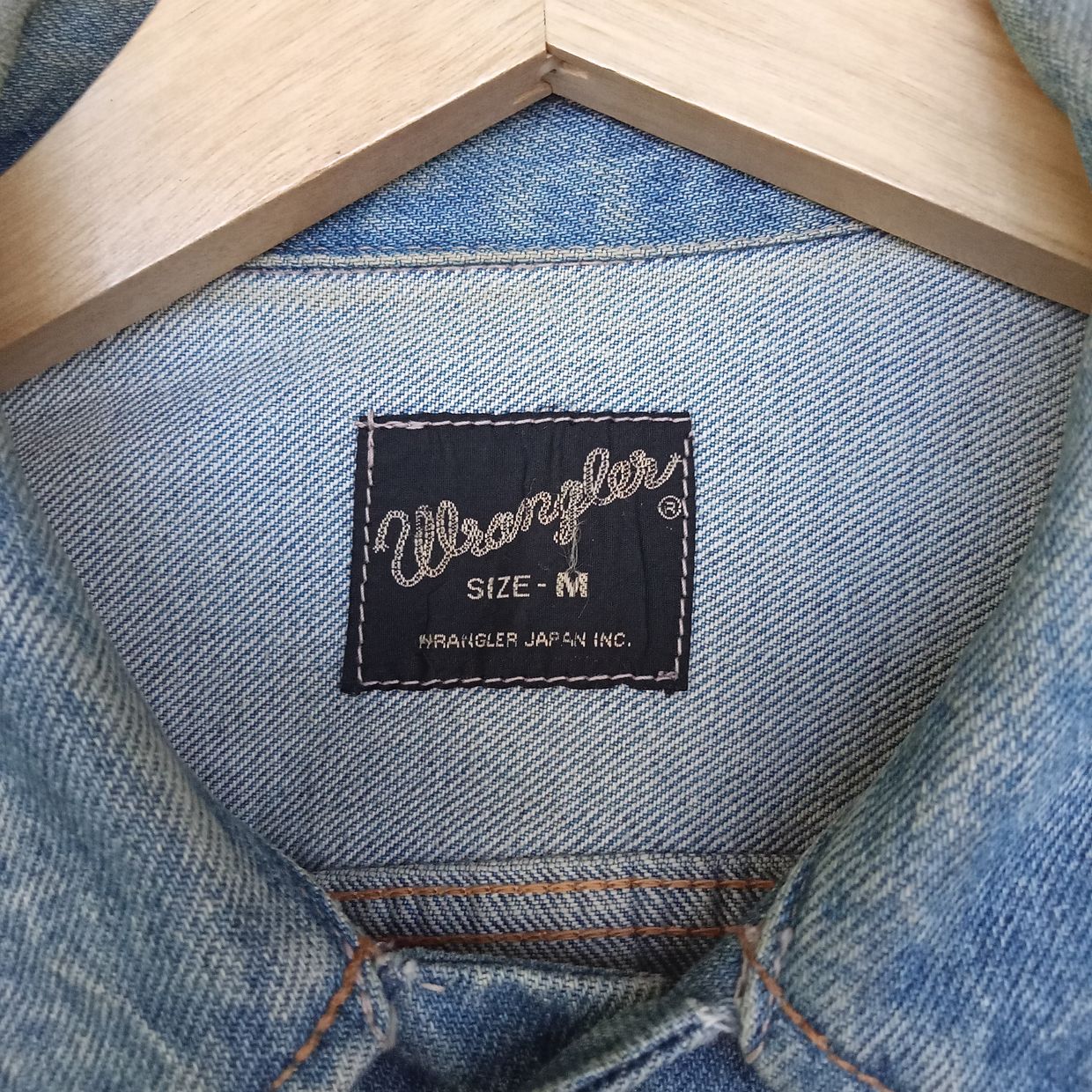 Wrangler Grunge Denim jacket Pria blue, foto 4