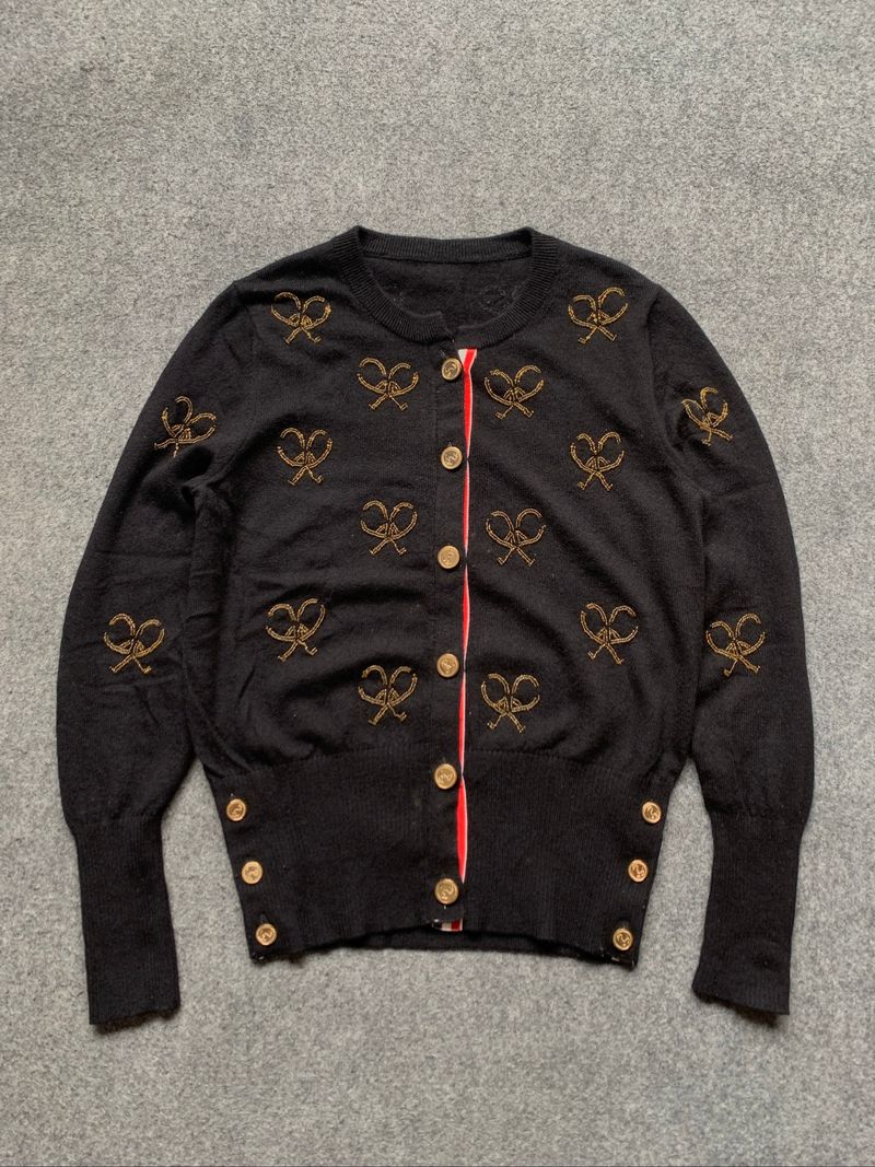 Thom browne cashmere cardigan womens, foto 2