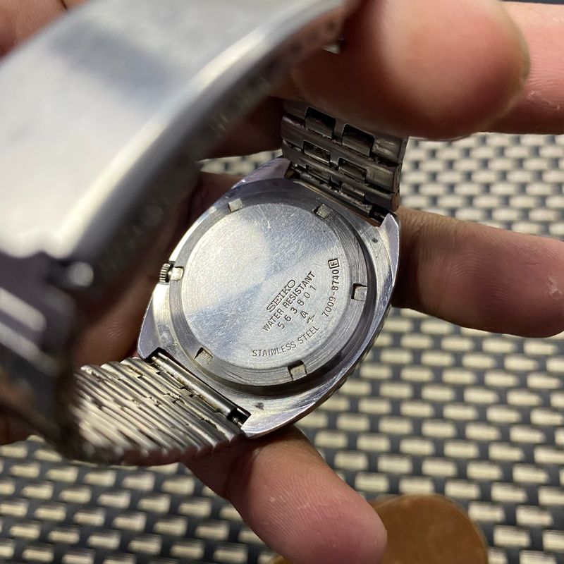 Jam tangan seiko 5 ( 7009) dial black, foto 5