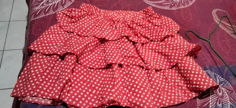 Rok Ruffle Wanita Preloved, foto 5