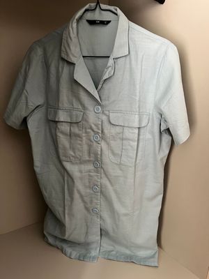 Executive Minimalist Blouse Wanita blue
