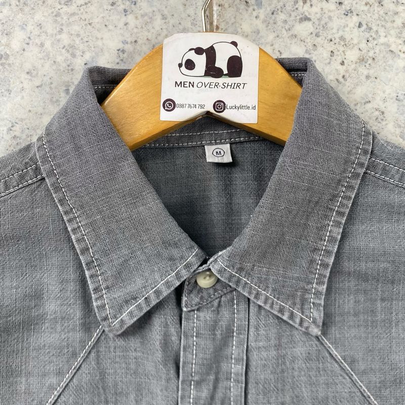 Kemeja Denim Uniqlo, foto 4