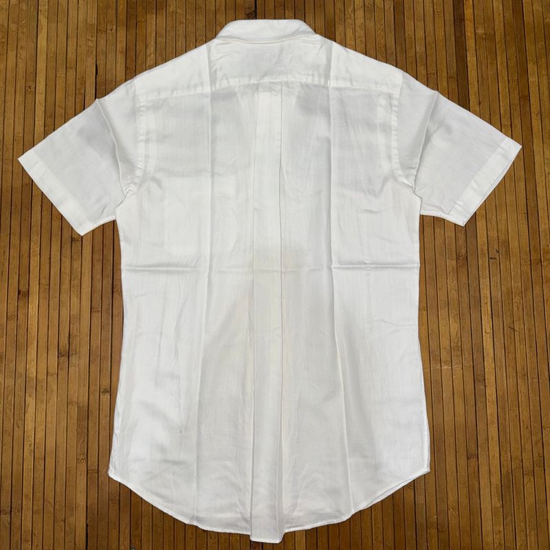 UNIQLO TEXTURED BASIC WHITE SHORT SLEEVE SHIRT, foto 6
