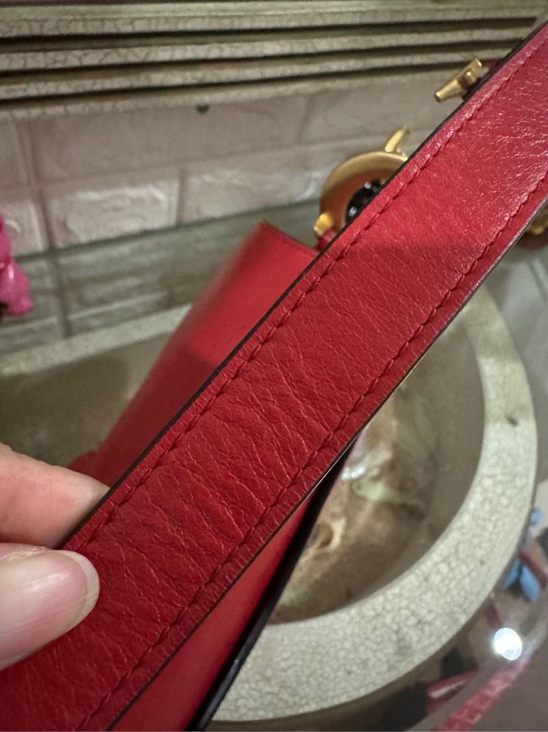 Dior saddle red bag, foto 5