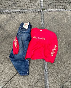 Piko Sports Skater T-shirt Pria red