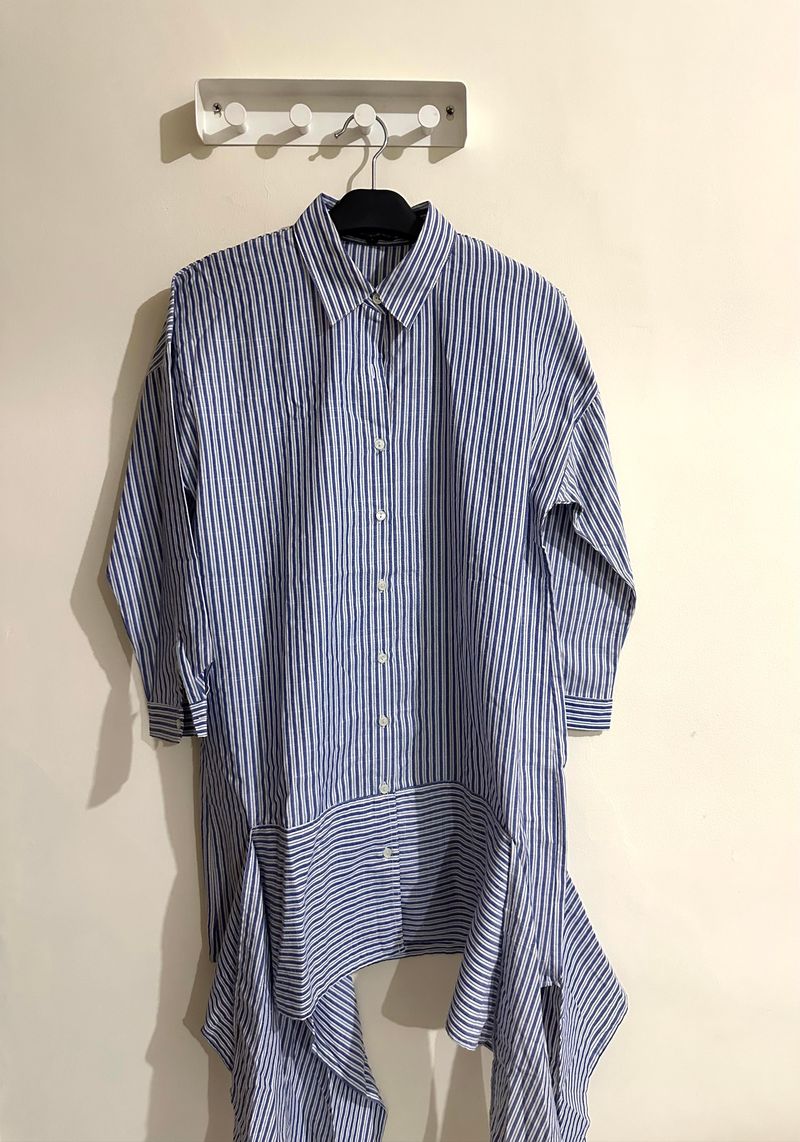 Colorbox Striped Drape Asymmetrical Dress, foto 2