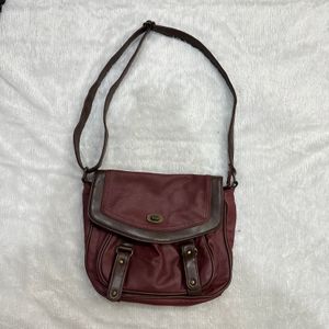 sophie martin vintage maroon crossbodybag