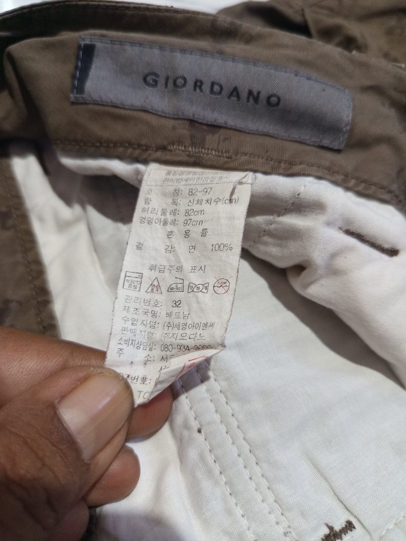 Celana pendek Cargo Giordano full print, foto 3