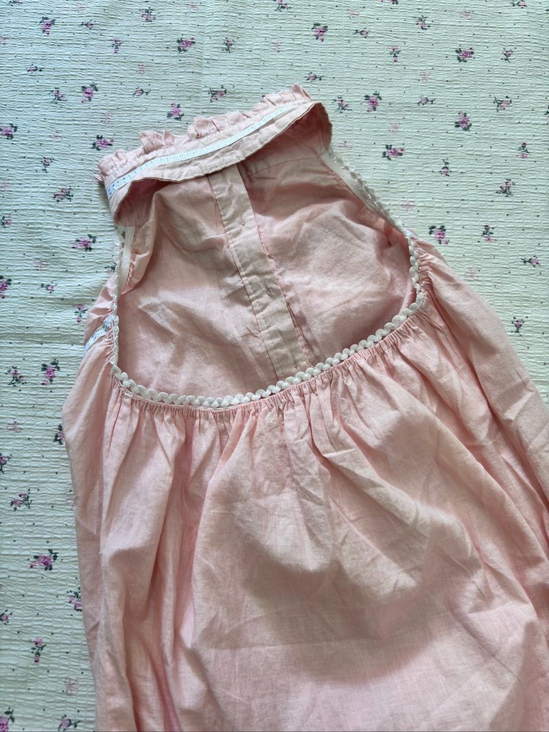 Salmon Pink Ruffles Halter Top, foto 5