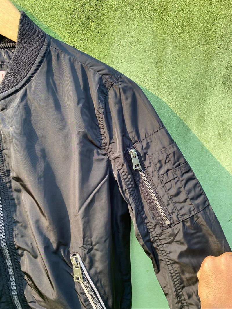 Levi’s Black MA-1 Bomber Jacket Military Flight Utility, foto 4