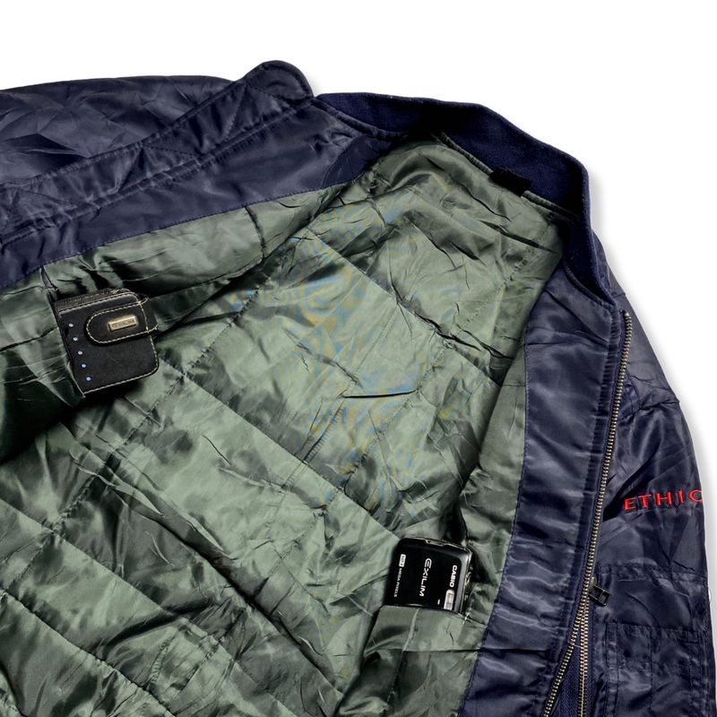 Vintage Bomber jacket Pria navy, foto 5