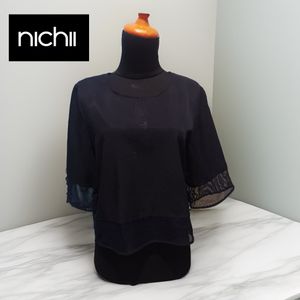 Casual Blouse Wanita navy