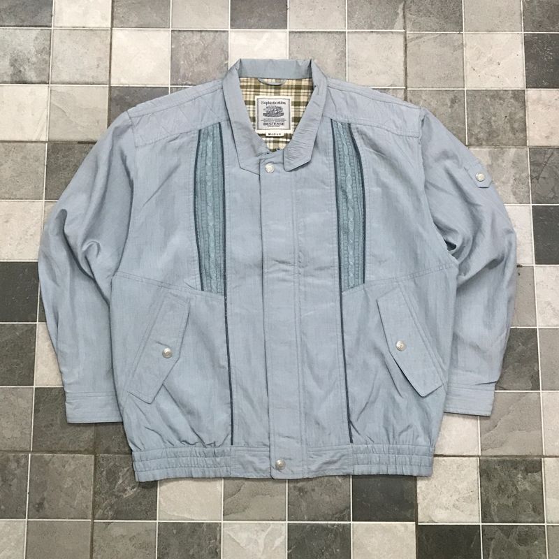 Vintage Casual Harrington jacket Pria blue, foto 6