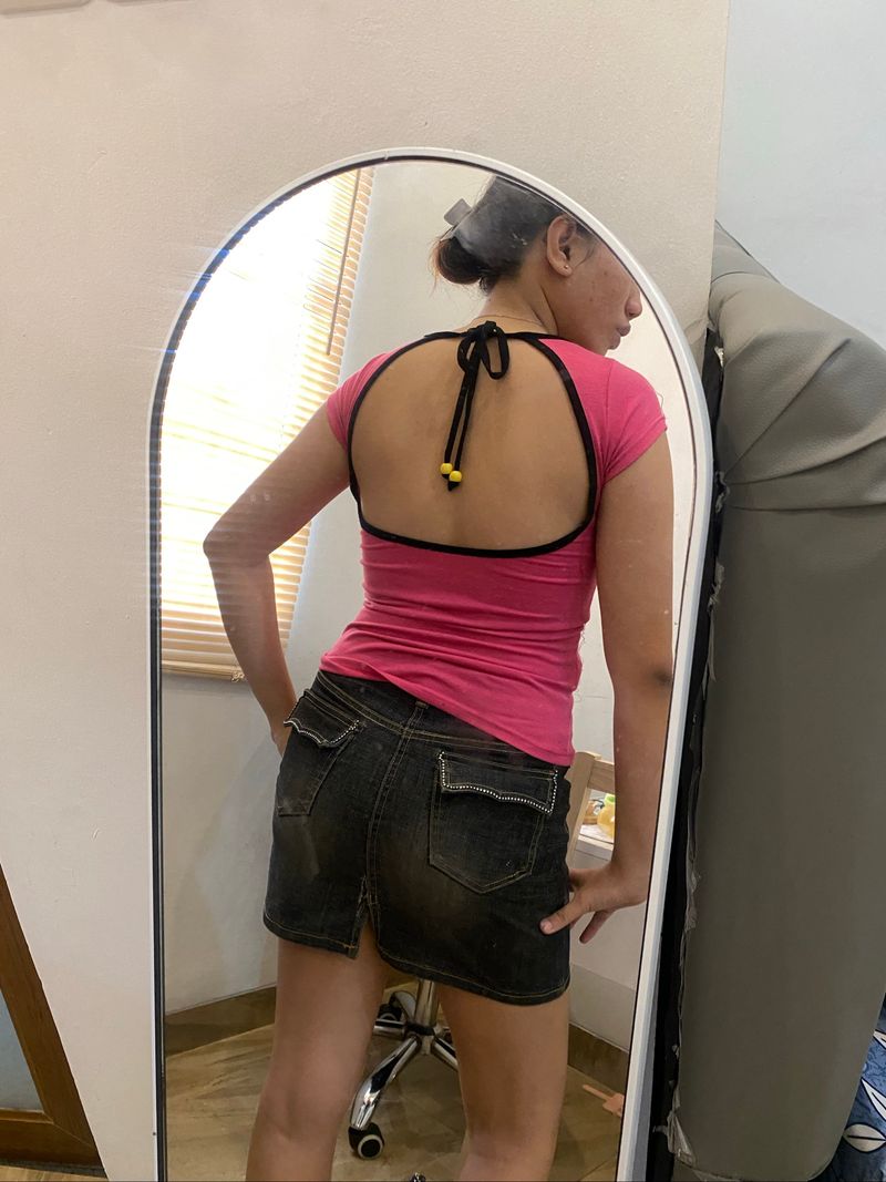 Backless top:pink, foto 6