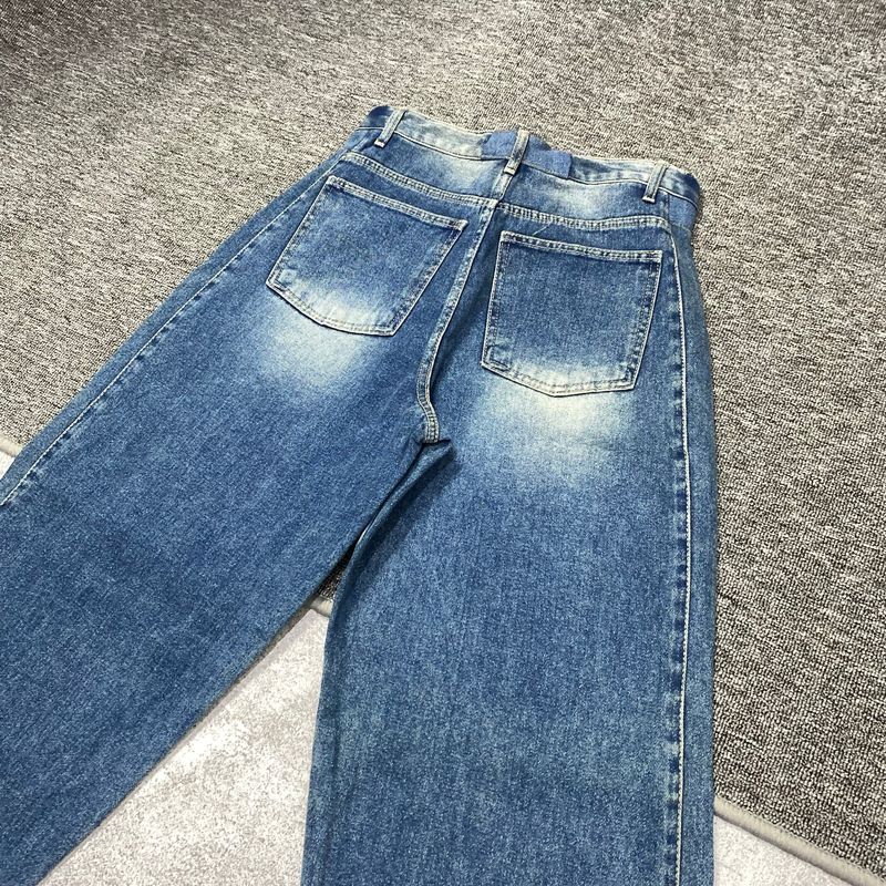 Unknown blue washed jeans, Reguler fittt, foto 8
