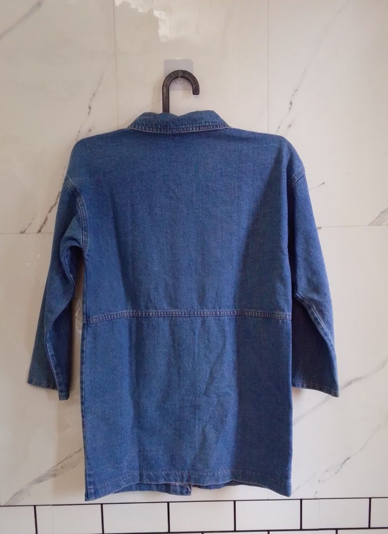 Jaket Denim cewek semi tunik, foto 6