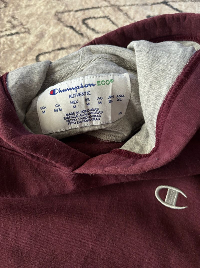 Champion Hoodie Maroon, foto 3