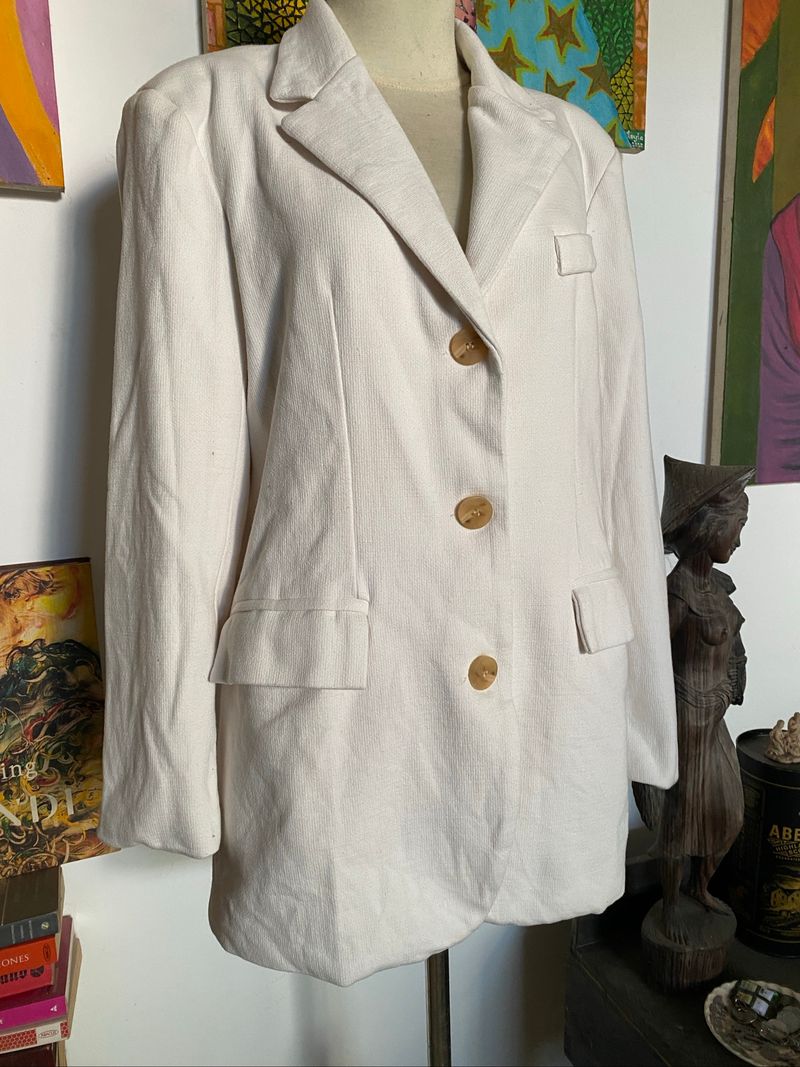 Blazer Oversize Putih, foto 2