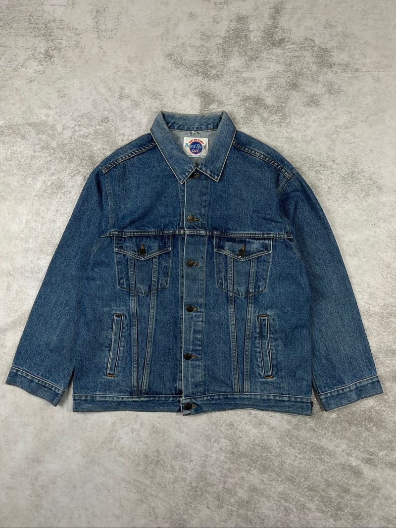 vintage HARDROCK CAFE hollywood trucker jacket, foto 4