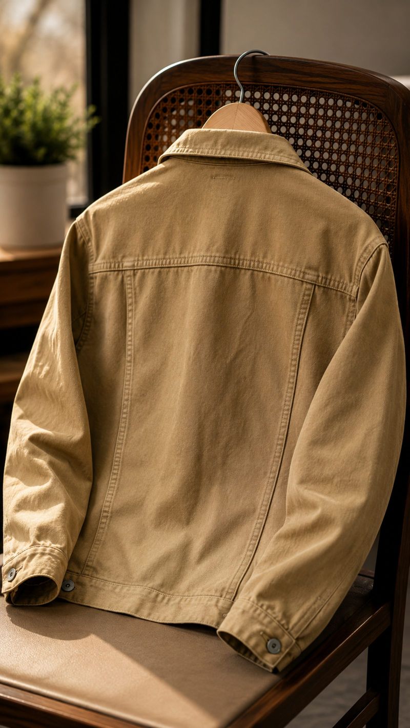 Jacket Denim Coklat, foto 3