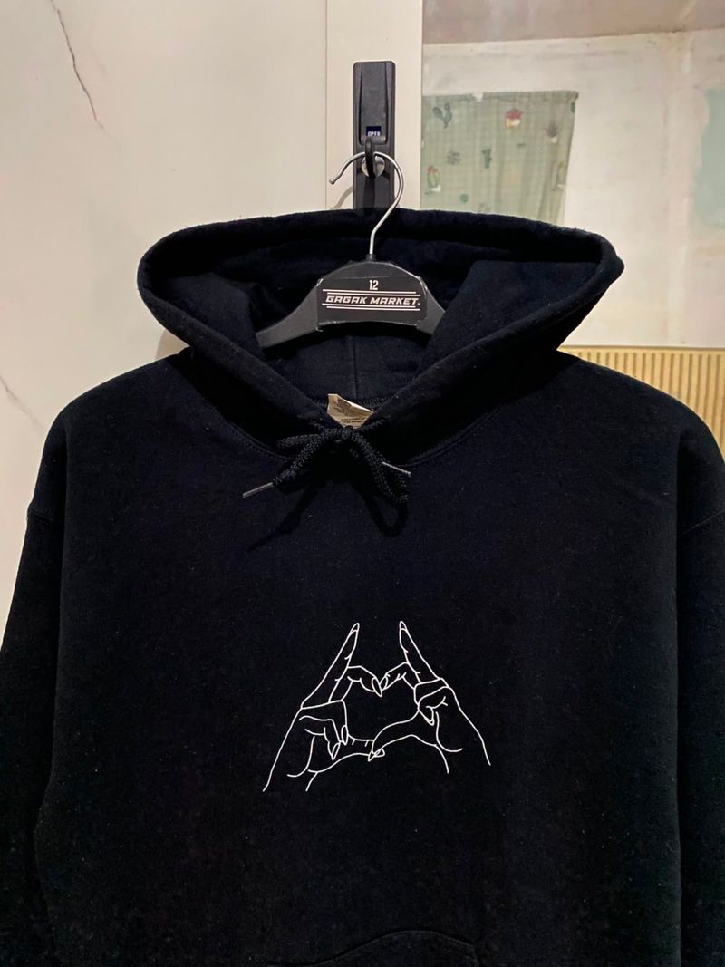 gildan hoodie hitam, foto 2