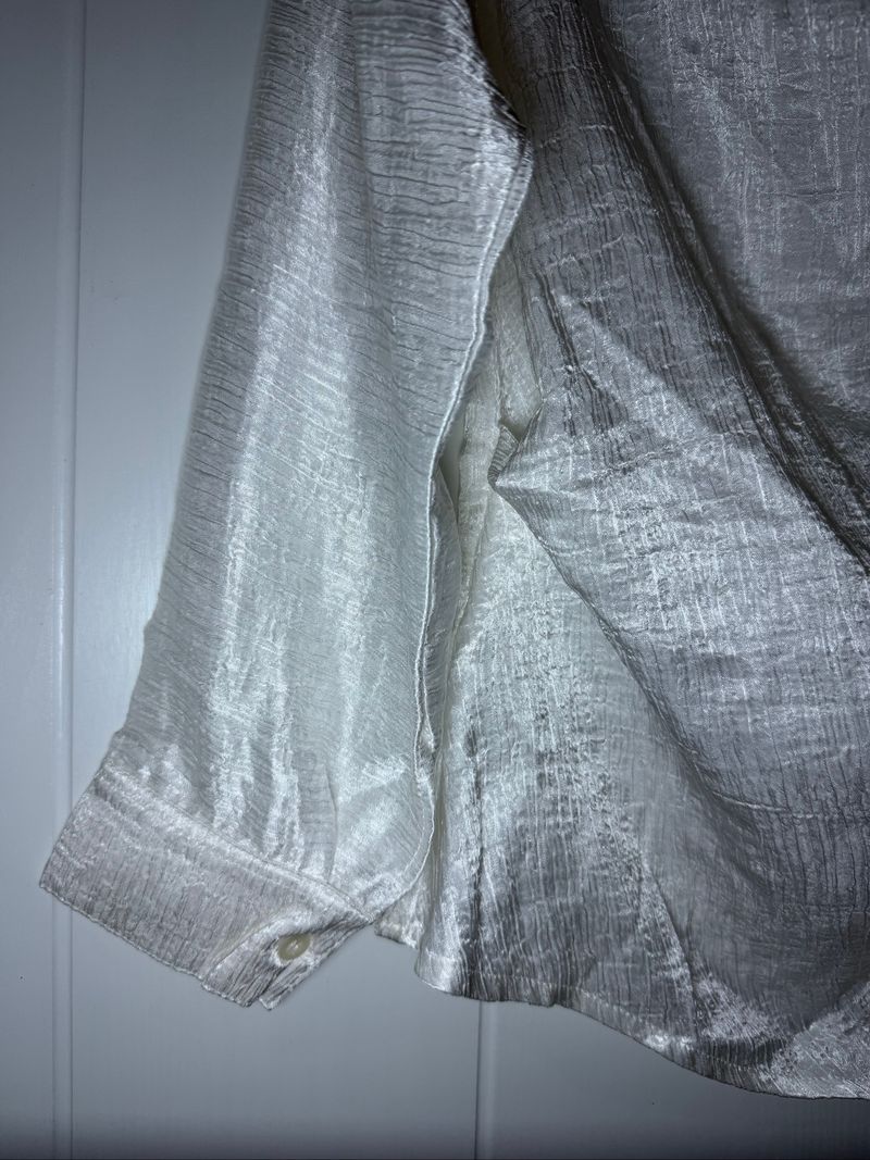 Silk Blouse Korea White, foto 2