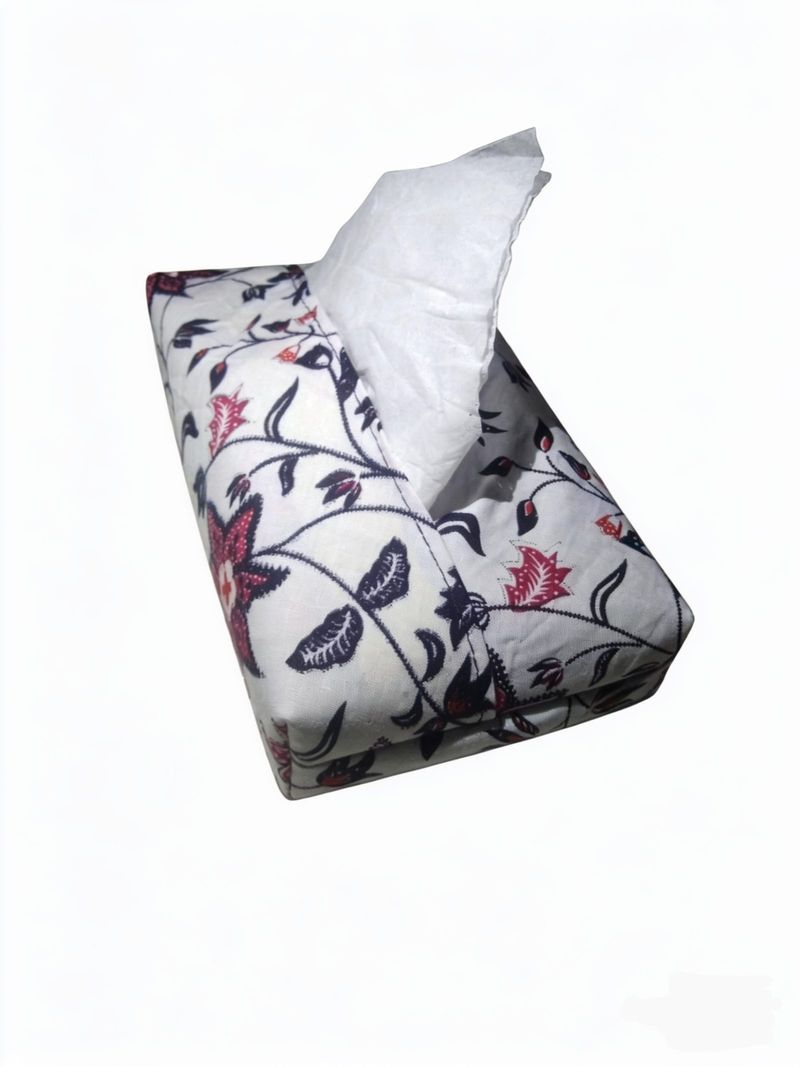 Batik vest + tissue box + scrunchie | upcycled product, foto 2