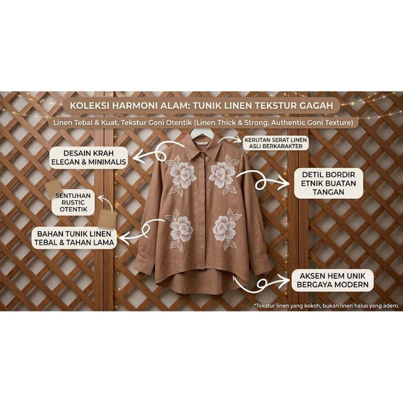 ATASAN LINEN BORDIR, foto 3
