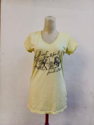 Dreaming Script Graphic Tee Keys & Crown Soft Yellow Aesthet