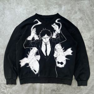 1on1 CHROLLO LUCIFER Crewneck Rework Handmade Painted