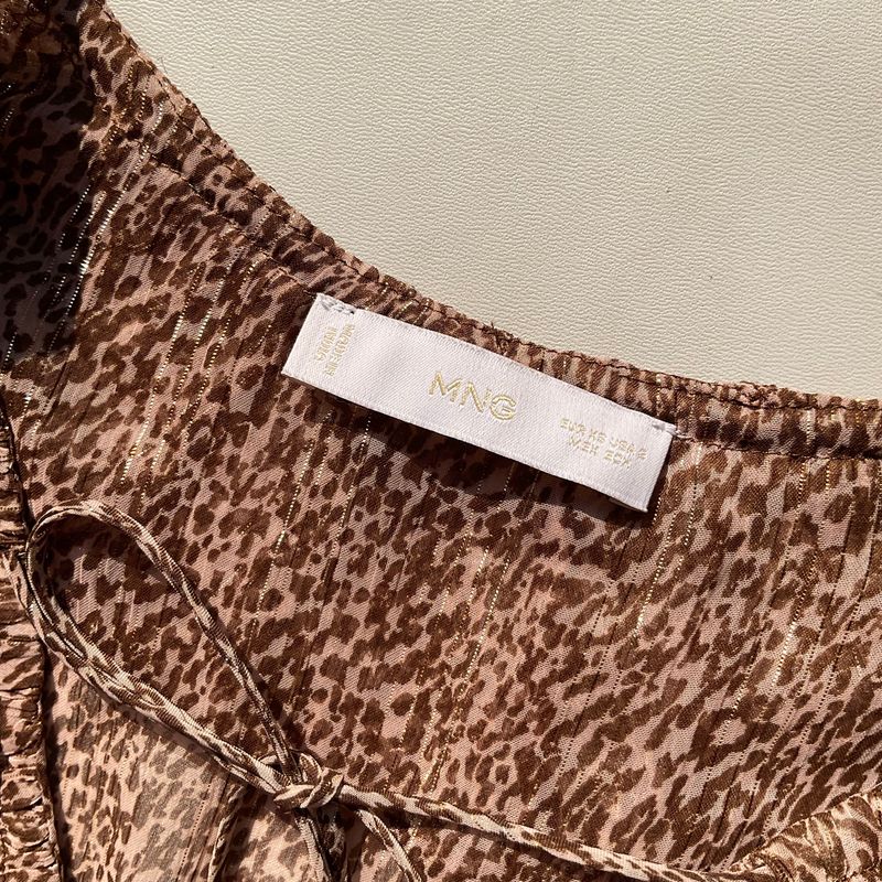 Cheetah Ruffle Blouse, foto 3