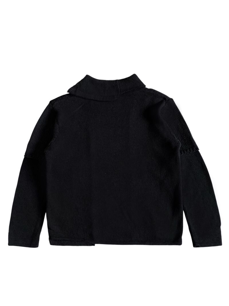 Bashecing asymmetrical collar knitted sweater, foto 2
