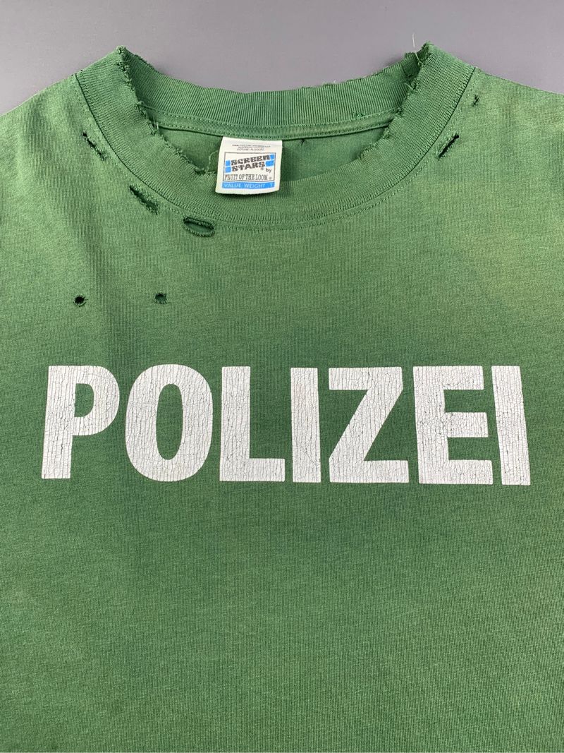 Polizei Pine Green Distressed Tee (L), foto 3