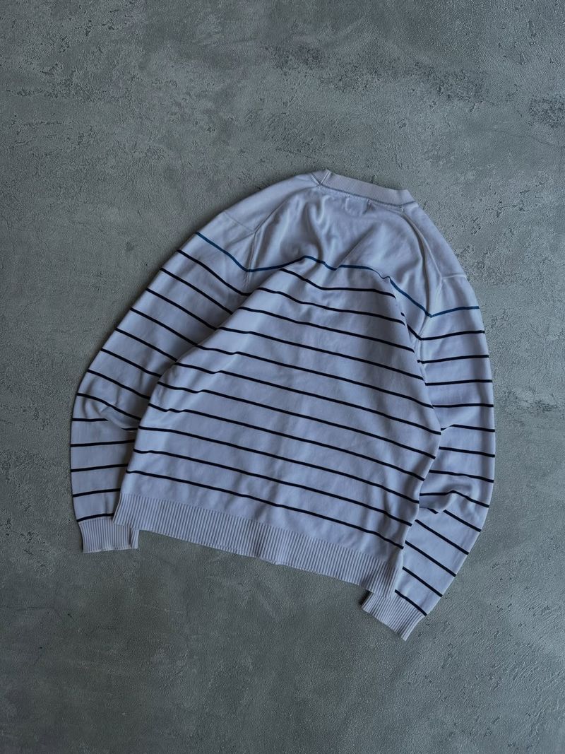Henry Cotton’s cardigan basic stripe pattern knit sweater, foto 5