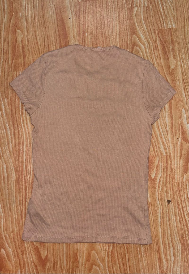 Ribbed Fitted Top Scoop-Neck, foto 3