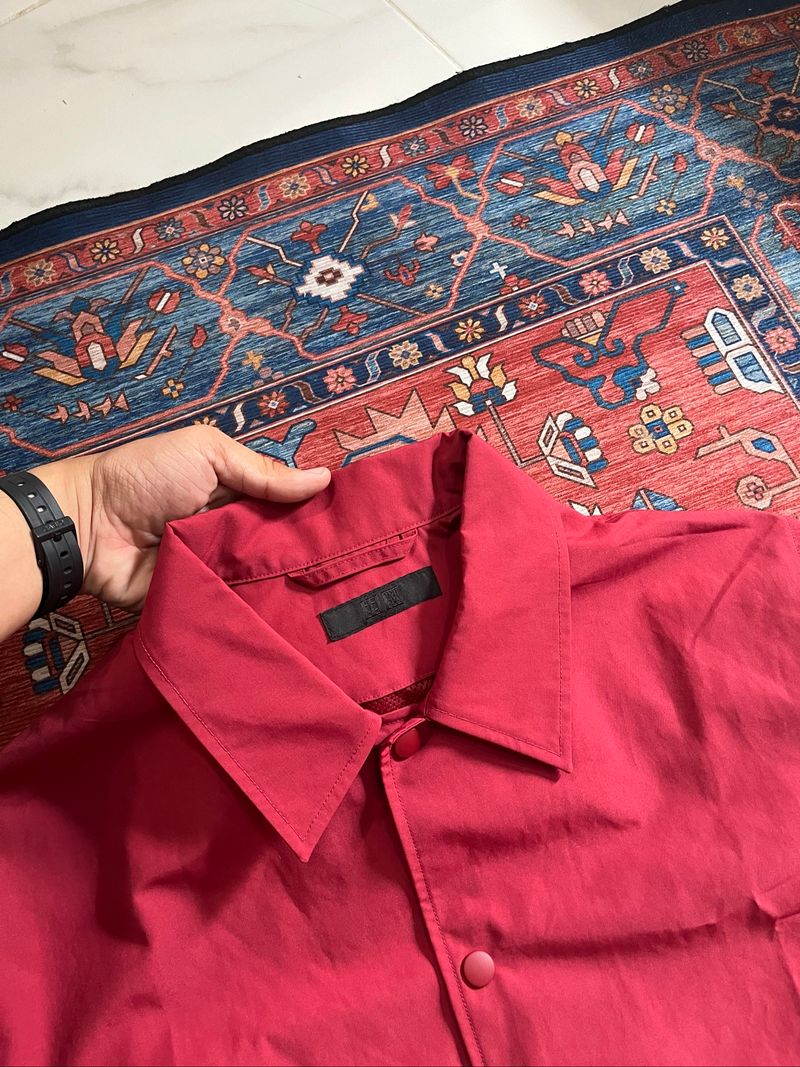 COACH JACKET UNIQLO MAROON, foto 4